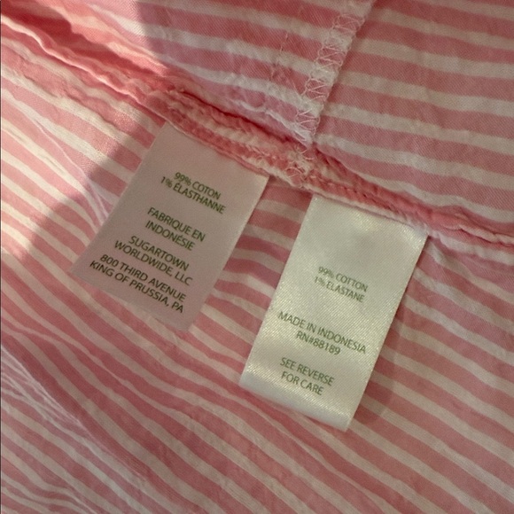 🌴 Lilly Pulitzer Natalie Maxi cover Up Pink and White Stripe XL Flowy & Light - Picture 8 of 10